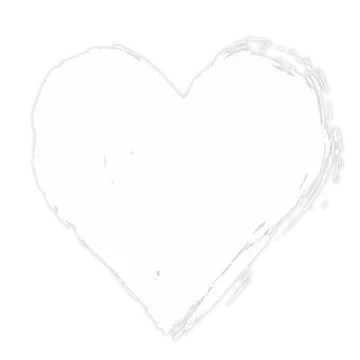 a drawing of a heart on a white background