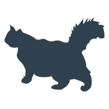 a black and white silhouette of a dog