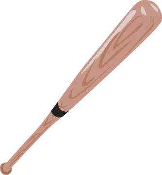 a baseball bat on a white background