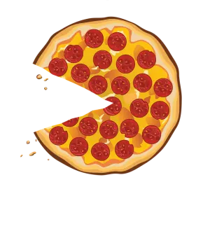 a slice of pizza with tomatoes on it
