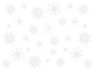 a white background with snow flakes