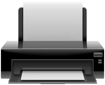 a printer on a white background
