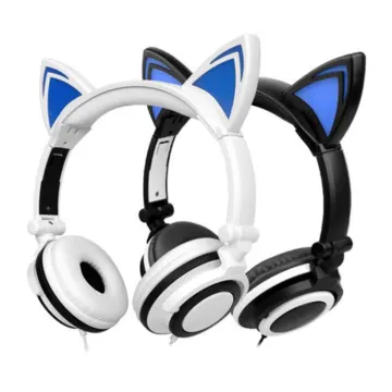 a pair of cat ears headphones