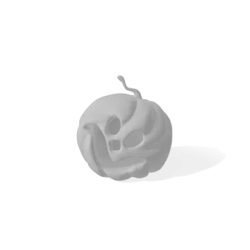 a 3d model of a skull on a white background