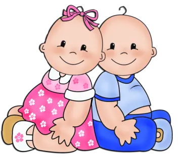 a couple of babies sitting on the floor