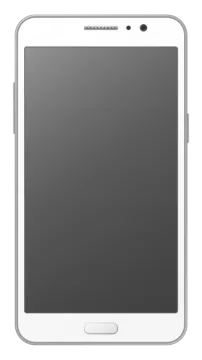 a white tablet with a blank screen