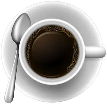 a cup of coffee on a saucer