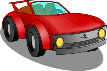 a red car clipart