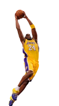 a basketball player jumping up in the air