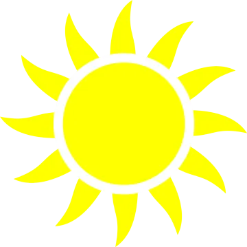a black and white image of the sun