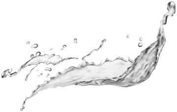 water splash on a white background