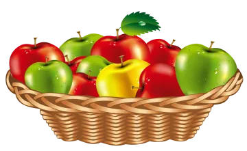 a basket full of apples