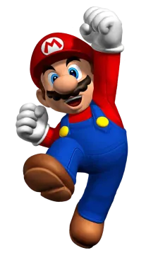 an image of a mario in the air