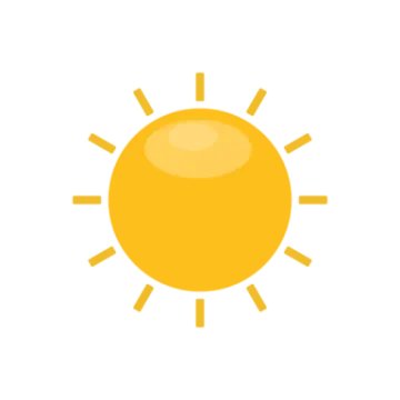a yellow sun icon