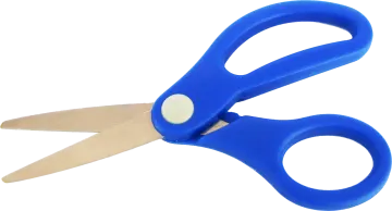 a pair of scissors on a white background