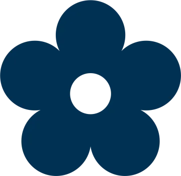 a blue flower on a white background