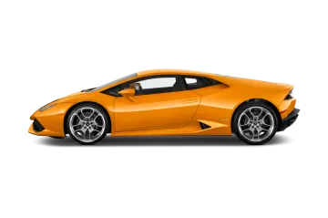 a orange sports car on a white background