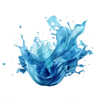 a splash of water on a white background