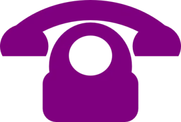 a purple phone with a white background