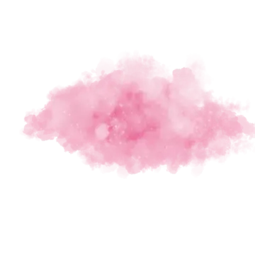a pink cloud on a white background