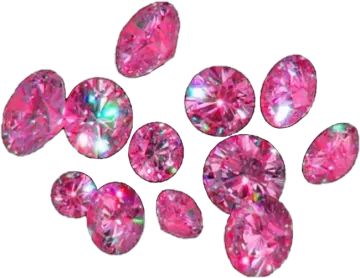 pink diamonds on a white background