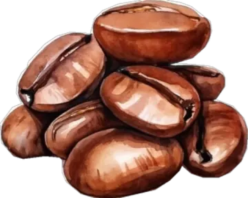 a pile of coffee beans