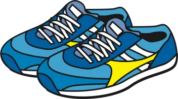 a pair of running shoes