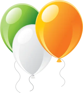 a bunch of balloons on a white background
