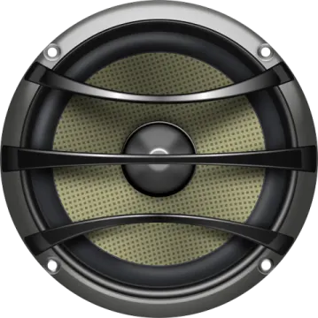the front view of a speaker
