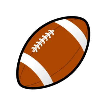 a football ball on a white background
