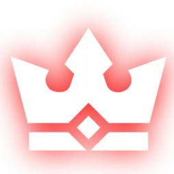 a white crown with the word king on it