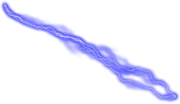 a lightning bolt on a white background