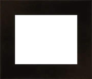 a black square frame on a white background