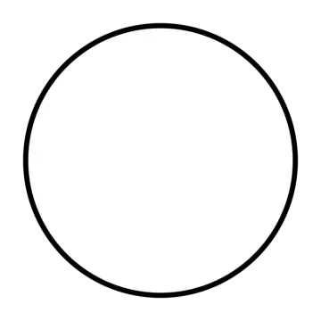 a black and white circle on a white background