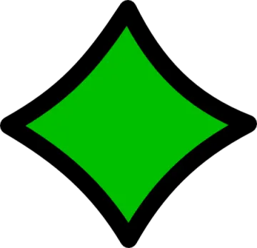 an image of a green diamond