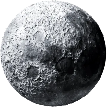 an image of the moon with a white background