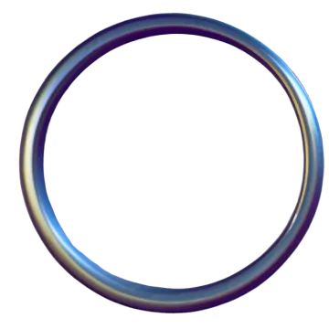 a blue ring on a white background