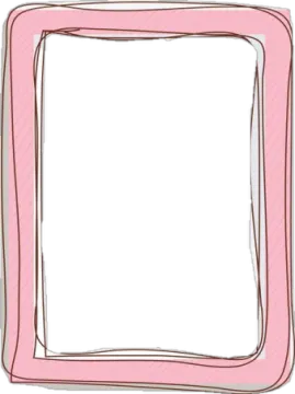 a pink frame on a white background