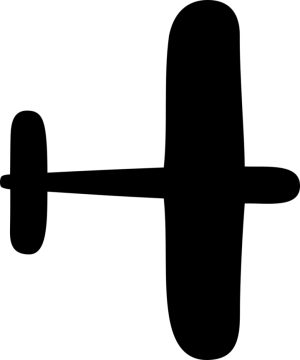 a black and white silhouette of a barbell