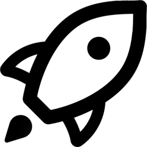 a black and white image of a spaceship