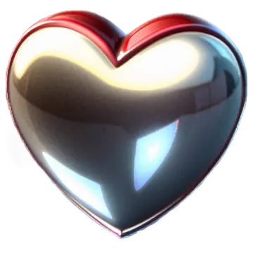 a heart shaped object on a white background