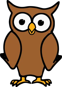 an owl with big eyes