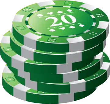 a stack of poker chips