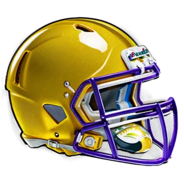 a football helmet with the lsu logo on it