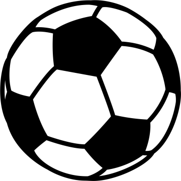 a black and white soccer ball