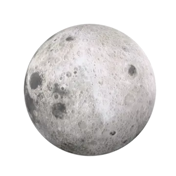an image of the moon on a white background