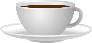 a cup of coffee on a saucer