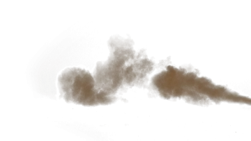 the smoke is brown