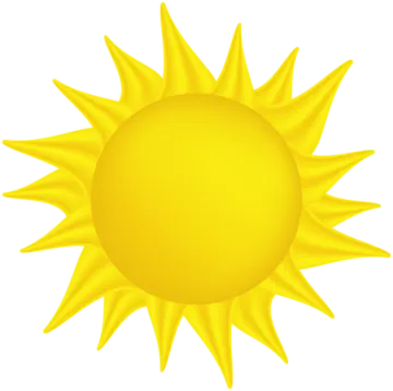 a yellow sun clipart