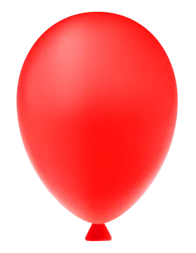 a black balloon on a white background